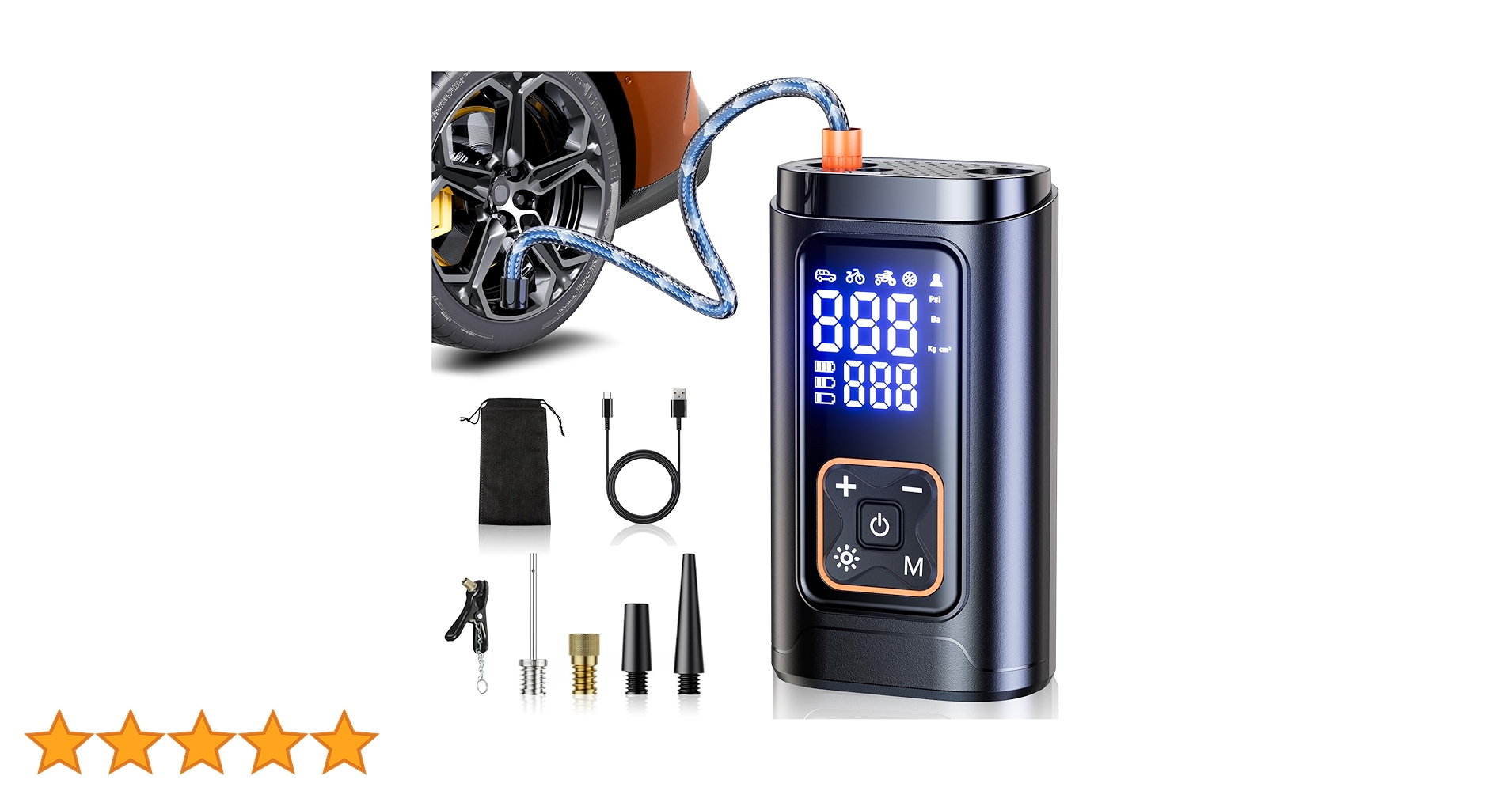 Amazon.co.jp: Philoent 自転車 空気入れ 電動空気入れ 【新